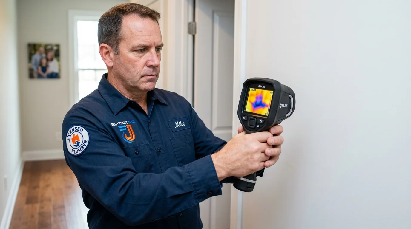 Thermal imaging leak detection by Johns Plumbing LLC in Saluda